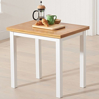 Hikaro Extending Wooden Dining Table In Light Oak And White