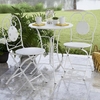Intellifit Steel Set Of 3 Small Space Bistro Patio Set In White