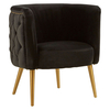 intercrus upholstered fabric tub chair in black