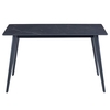 iris sintered stone dining table small in mooney black