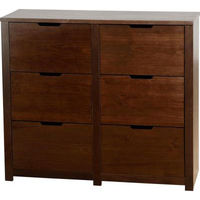 Isabella 6 Drawer Chest in Dark Walnut
