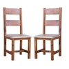 Javelin Dining Chair In Cream Faux Leather in A Pair