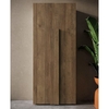 jining wooden coat hanger cabinet with 2 doors in mercury oak