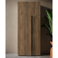 jining wooden coat hanger cabinet with 2 doors in mercury oak