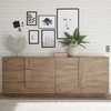 jining wooden sideboard with 2 doors 3 drawers in oak