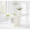Kempton Marble Large Dining Table Rectangular In White