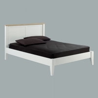 Kieta Wooden Double Bed In White