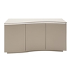 Lazzaro LED Wooden Sideboard In Matt Cappuccino With 3 Doors