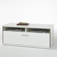 Libya LCD TV Stand In White High Gloss With 1 Drawer