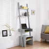 Lizard Wooden Ladder Computer Desk In Grey