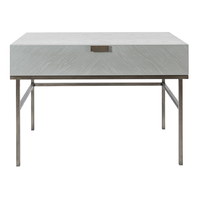 lucy wooden dressing table with 1 drawer in grey oak