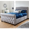 Ludlow Side Lift Chenille Fabric Ottoman Double Bed In Grey