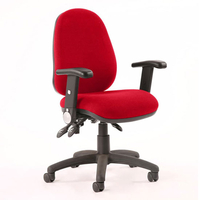 Luna II Office Chair In Bergamot Cherry With Folding Arms