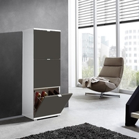Madison Medium Shoe Storage Cabinet With Basalt Grey Fronts
