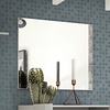 maestro wall mirror rectangular in grey high gloss frame