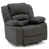 Malou Recliner Sofa Chair In Grey Faux Leather