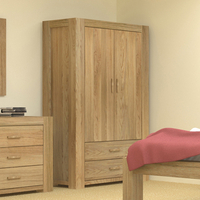 Malta Solid Wood Double Wardrobe