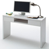 Malte Computer Desk In High Gloss With 2 Drawer and Shelf