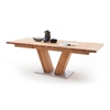 Managua Extending Rectangular Dining Table In Wild Oak