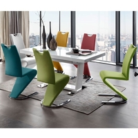 Manhattan Glass Dining Table In High Gloss With 8 Amado Chairs