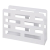 mannheim metal magazine rack in white
