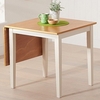 Maro Extending Wooden Dining Table In Light Oak And Cream