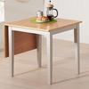 Maro Extending Wooden Dining Table In Light Oak And Grey