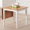 Maro Extending Wooden Dining Table In Light Oak And White