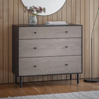 Marvale Chest Of Drawer With Metal Frame And Three Drawers