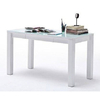 Mateo 2 Computer Desk In High Gloss With Top Glass And 1 Drawer