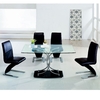 Maze Clear Glass Table And 6 Z Chairs