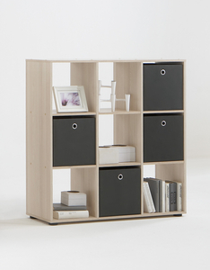 Mega5 Bookcase In Ashtree With 9 Compartments