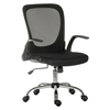 Mellen Mesh Executive Office Chair In Black With Chrome Base