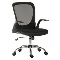 Mellen Mesh Executive Office Chair In Black With Chrome Base