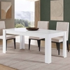 metz high gloss dining table 160cm in white