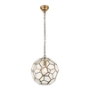 Miele Wall Hung 1 Pendant Light In Antique Brass