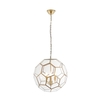 Miele Wall Hung 3 Pendant Light In Antique Brass