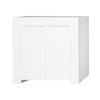 Mikado Modern Sideboard In White High Gloss With 2 Doors