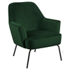 montclair fabric lounge chair in forest green