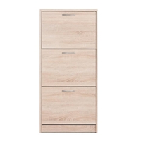 Montrose Shoe Cabinet In Sonoma Oak With 3 Doors