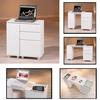 Multi-Function Computer Desk in High Gloss White