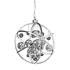 Muni Wall Hung Medium Pendant Light In Chrome