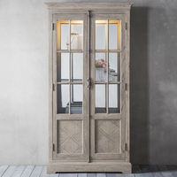 Mustique Wooden Display Cabinet With 2 Doors