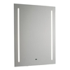 nero led shaver bathroom mirror in matt silver