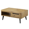 newry wooden coffee table with 1 drawer in artisan oak