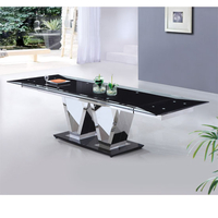 Nico Extending Glass Dining Table