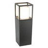 Ohio Outdoor LED Post In Dark Grey Opal White Clear Diffuser