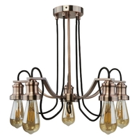 olivia 5 light ceiling light in antique copper