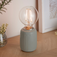 Olivia Table Lamp In Gloss Thyme Glaze And Satin Nickel