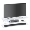 Olivia TV Stand Rectangular In White Glass